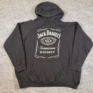 Torrid Plus Size 2 Cozy Fleece Pullover‎ Jack Daniels Black Hoodie Sweatshirt